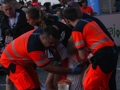 Zdravotnická záchranná služba Jihočeského kraje dohlížela na bezpečnost účastníků Mattoni 1/2Maratonu v Českých Budějovicích